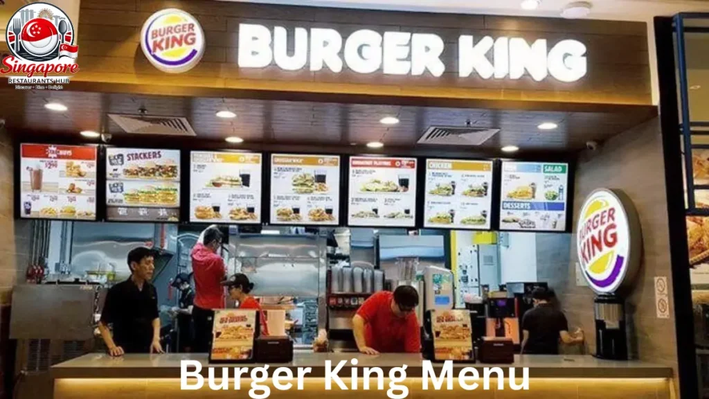 Burger King Menu