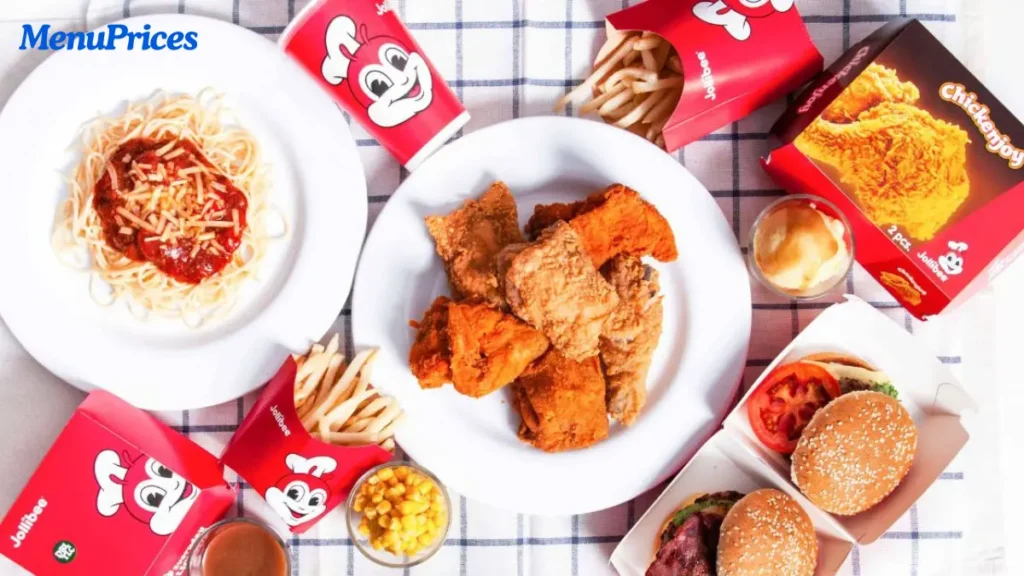 Jollibee menu Singapore with Chickenjoy spaghetti and burgers